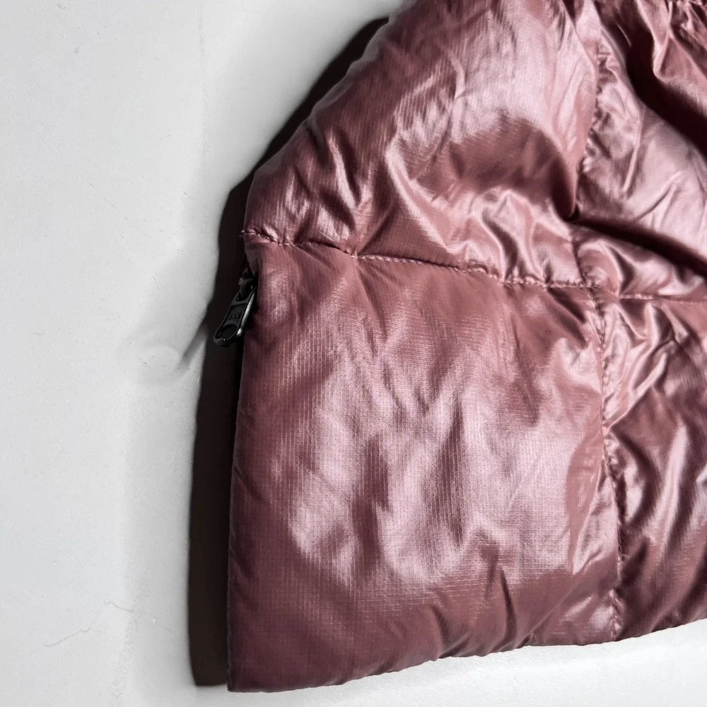 The North Face Scarf Mens One Size Pink‎ Down Quilted Puffer Neck Warmer Winter - Picture 2 of 5